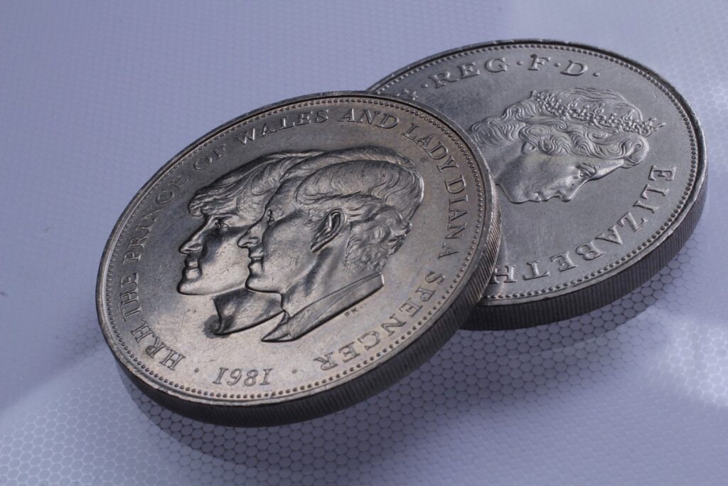 Moneda de Libra, acuñada con Lady Di