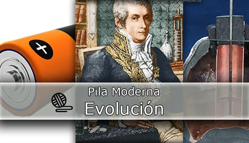 evento - invención - Volta la pila moderna